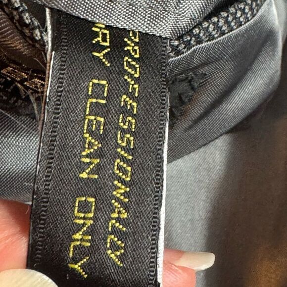 Vintage Givenchy Monsieur Blazer Mens Wool Houndstooth Gray Jacket Union Made - Picture 9 of 15